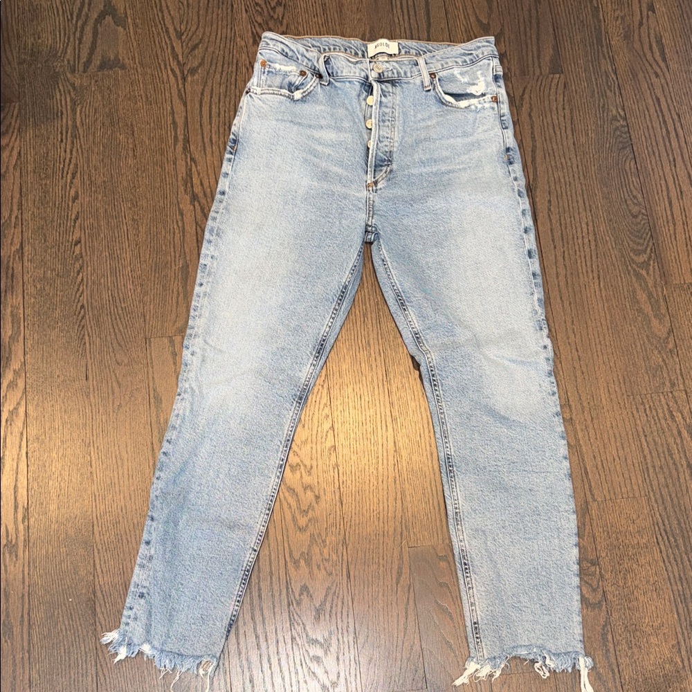 Agolde Light Blue Cropped Women's Jeans